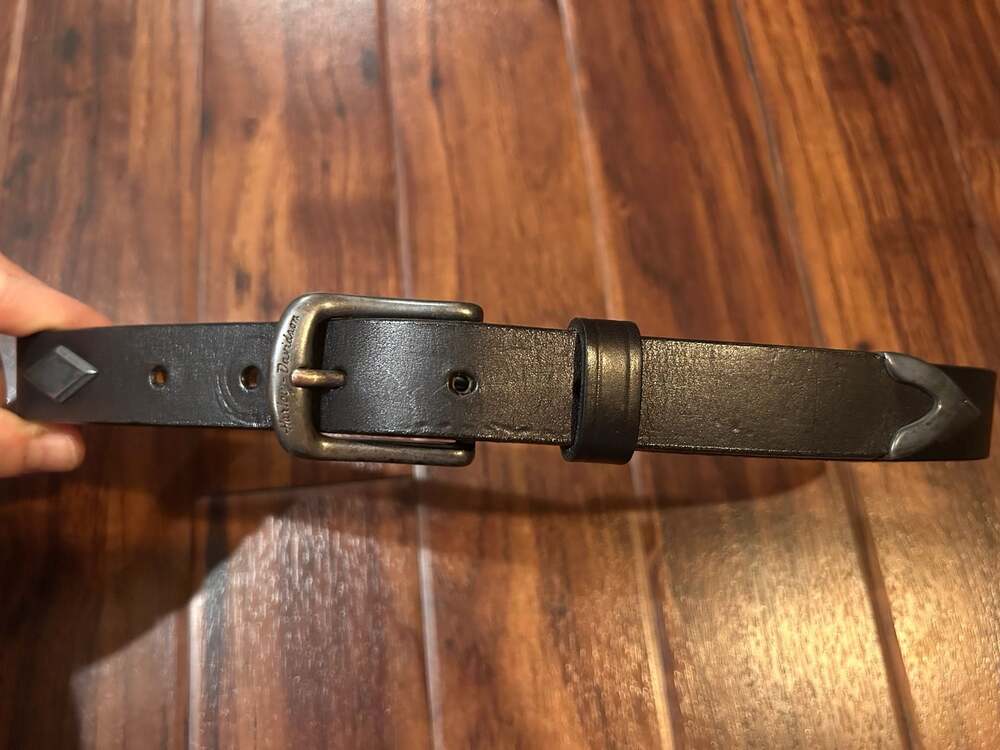Harley-Davidson Genuine Leather Diamond Studded Belt XS 24/26